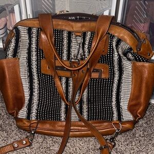 DC Black and Brown Striped Women's Bag
